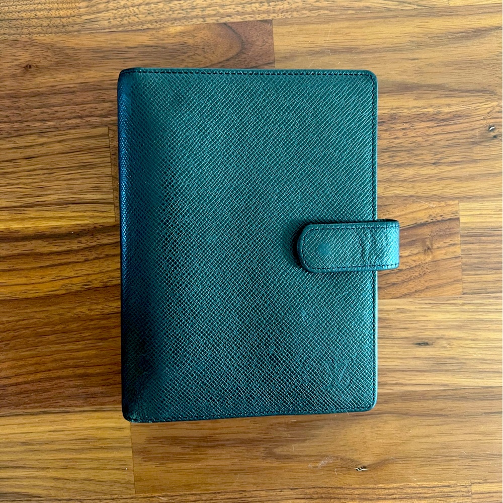 LV MM Black Leather Agenda
